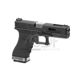WE - G-Force 18C BK Silver Barrel Metal Version GBB - Black